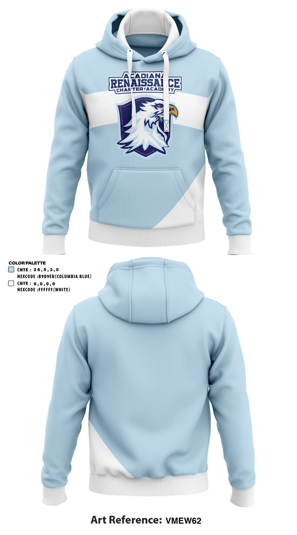 Hoodie, Acadiana Renaissance Charter Academy High School, School Spirit Store, Teamtime, Team time, sublimation, custom sports apparel, team uniforms, spirit wear, spiritwear, sports uniforms, custom shirts, team store, custom team store, fundraiser sports, apparel fundraiser