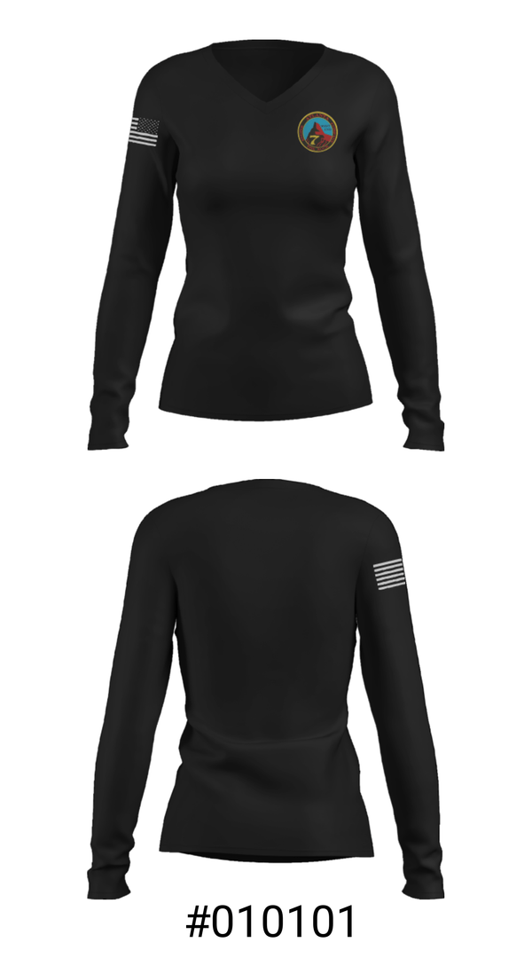 Women's Long Sleeve Vneck Shirt, , Fire Department, Teamtime, Team time, sublimation, custom sports apparel, team uniforms, spirit wear, spiritwear, sports uniforms, custom shirts, team store, custom team store, fundraiser sports, apparel fundraiser