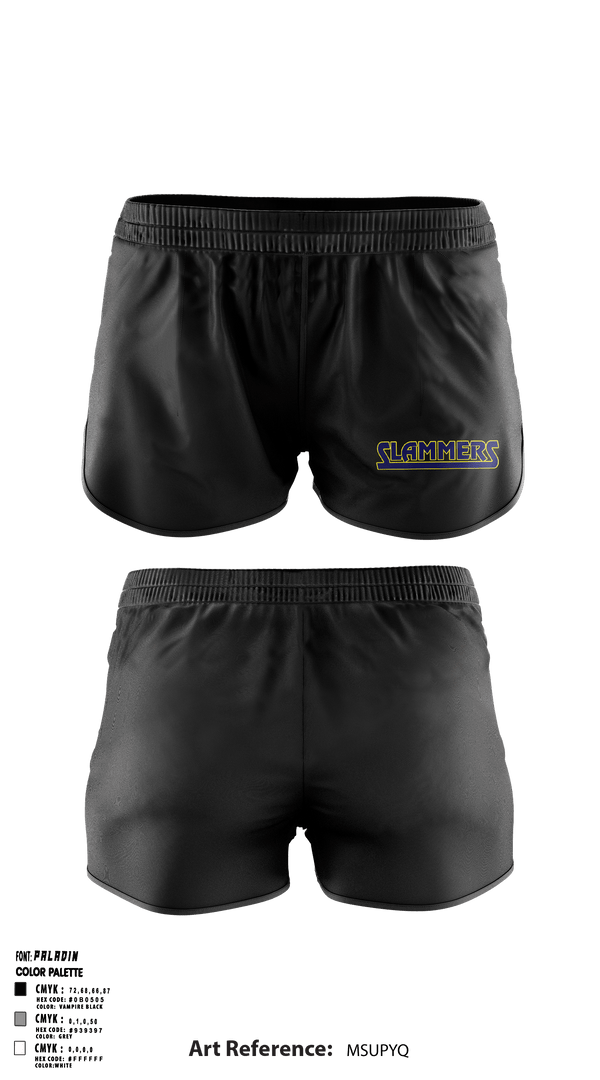 Women's Shorts, Slammers FP, Softball, Teamtime, Team time, sublimation, custom sports apparel, team uniforms, spirit wear, spiritwear, sports uniforms, custom shirts, team store, custom team store, fundraiser sports, apparel fundraiser