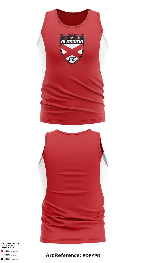 Tank Top, Alabama FC, School Spirit Store, Teamtime, Team time, sublimation, custom sports apparel, team uniforms, spirit wear, spiritwear, sports uniforms, custom shirts, team store, custom team store, fundraiser sports, apparel fundraiser