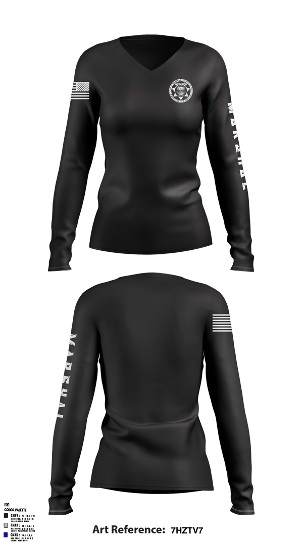 Women's Long Sleeve Vneck Shirt, , Police, Teamtime, Team time, sublimation, custom sports apparel, team uniforms, spirit wear, spiritwear, sports uniforms, custom shirts, team store, custom team store, fundraiser sports, apparel fundraiser