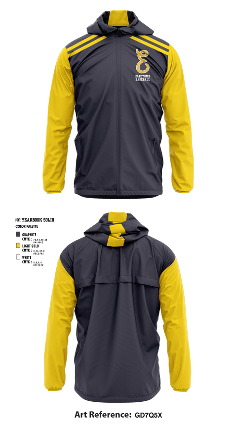 Windbreaker, Electrics, Baseball, Teamtime, Team time, sublimation, custom sports apparel, team uniforms, spirit wear, spiritwear, sports uniforms, custom shirts, team store, custom team store, fundraiser sports, apparel fundraiser