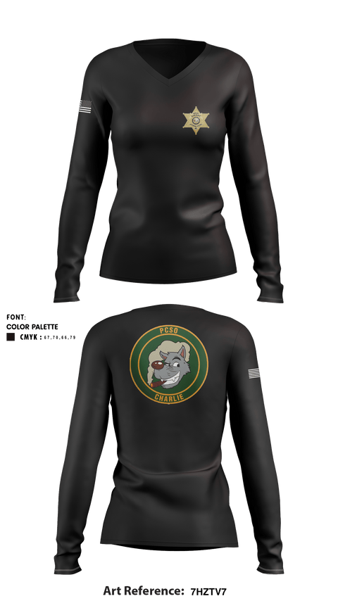 Women's Long Sleeve Vneck Shirt, , Police, Teamtime, Team time, sublimation, custom sports apparel, team uniforms, spirit wear, spiritwear, sports uniforms, custom shirts, team store, custom team store, fundraiser sports, apparel fundraiser