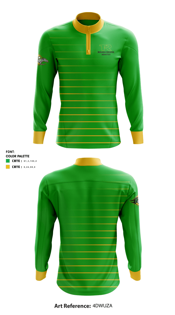 Quarter Zip Jacket, Roosevelt High School Water Polo, School Spirit Store, Teamtime, Team time, sublimation, custom sports apparel, team uniforms, spirit wear, spiritwear, sports uniforms, custom shirts, team store, custom team store, fundraiser sports, apparel fundraiser