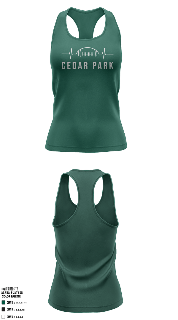 Tank Top, Cedar Park Timberwolves, Football, Teamtime, Team time, sublimation, custom sports apparel, team uniforms, spirit wear, spiritwear, sports uniforms, custom shirts, team store, custom team store, fundraiser sports, apparel fundraiser