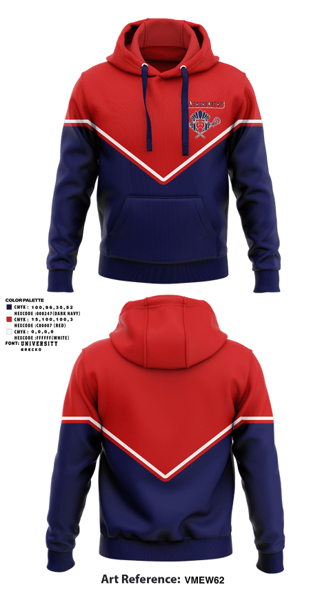 Hoodie, Wappingers Warriors Youth Lacrosse, Men's Lacrosse, Teamtime, Team time, sublimation, custom sports apparel, team uniforms, spirit wear, spiritwear, sports uniforms, custom shirts, team store, custom team store, fundraiser sports, apparel fundraiser