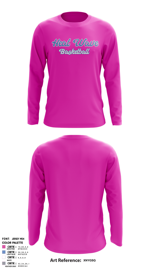 Long Sleeve Performance Shirt, Heat Wave, Men's Basketball, Teamtime, Team time, sublimation, custom sports apparel, team uniforms, spirit wear, spiritwear, sports uniforms, custom shirts, team store, custom team store, fundraiser sports, apparel fundraiser