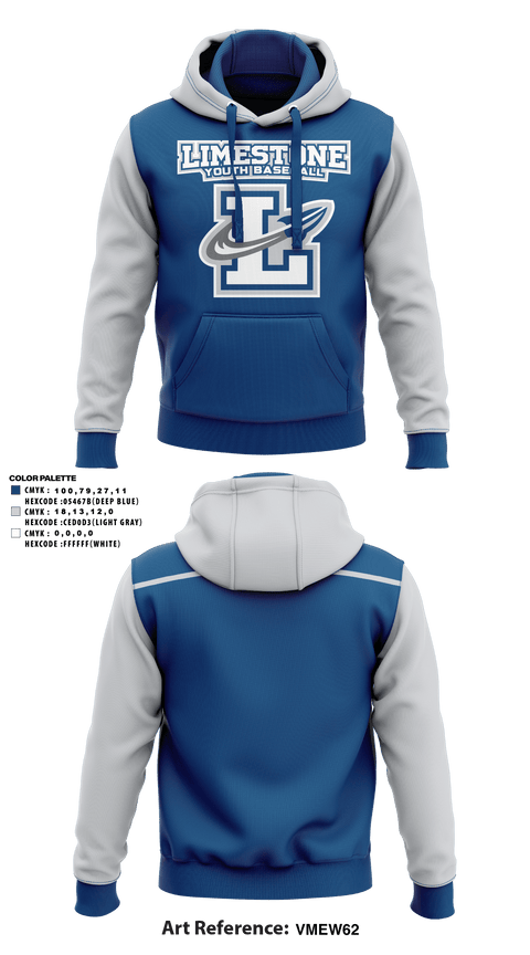 Hoodie, Limestone Youth Baseball, Baseball, Teamtime, Team time, sublimation, custom sports apparel, team uniforms, spirit wear, spiritwear, sports uniforms, custom shirts, team store, custom team store, fundraiser sports, apparel fundraiser