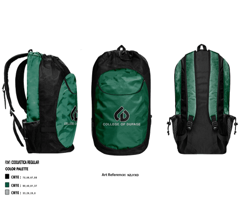 Gear Bag, College of DuPage Alumni, School Spirit Store, Teamtime, Team time, sublimation, custom sports apparel, team uniforms, spirit wear, spiritwear, sports uniforms, custom shirts, team store, custom team store, fundraiser sports, apparel fundraiser