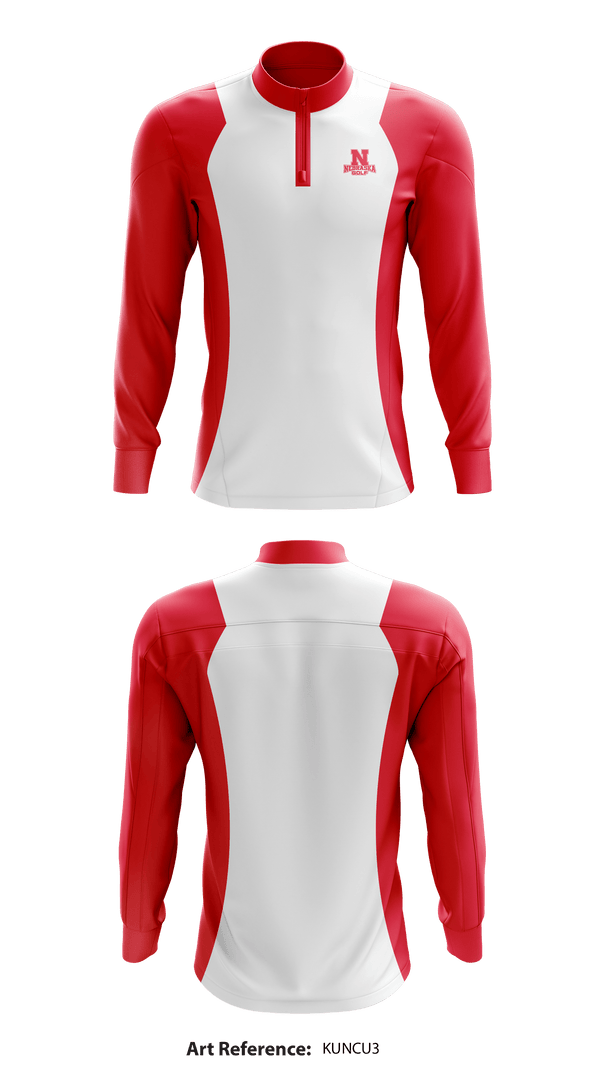 Quarter Zip Jacket, University of Nebraska Golf, Golf, Teamtime, Team time, sublimation, custom sports apparel, team uniforms, spirit wear, spiritwear, sports uniforms, custom shirts, team store, custom team store, fundraiser sports, apparel fundraiser