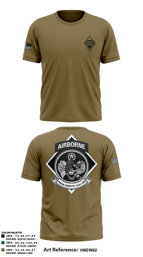 Short Sleeve Performance Shirt, Joker Company 2/501 PIR 76292379, Army, Teamtime, Team time, sublimation, custom sports apparel, team uniforms, spirit wear, spiritwear, sports uniforms, custom shirts, team store, custom team store, fundraiser sports, apparel fundraiser