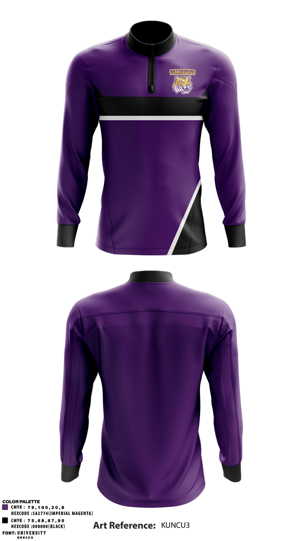 Quarter Zip Jacket, Hattiesburg High School Powerlifting, Spirit Store, Teamtime, Team time, sublimation, custom sports apparel, team uniforms, spirit wear, spiritwear, sports uniforms, custom shirts, team store, custom team store, fundraiser sports, apparel fundraiser