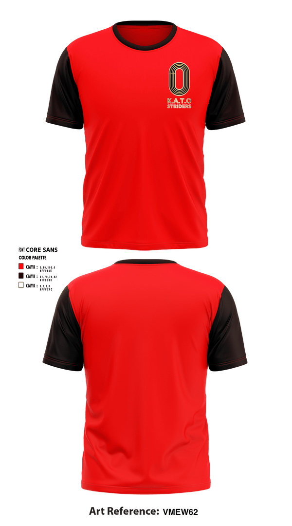 Short Sleeve Performance Shirt, K.A.T.O STRIDERS, Track & Field, Teamtime, Team time, sublimation, custom sports apparel, team uniforms, spirit wear, spiritwear, sports uniforms, custom shirts, team store, custom team store, fundraiser sports, apparel fundraiser