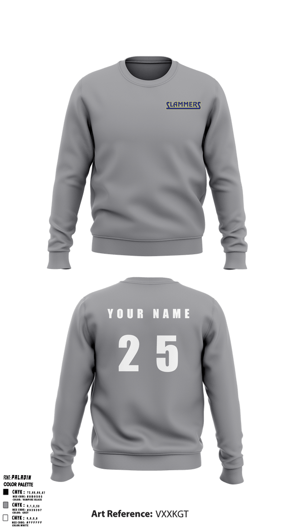 Crew Neck Sweatshirt, Slammers FP, Softball, Teamtime, Team time, sublimation, custom sports apparel, team uniforms, spirit wear, spiritwear, sports uniforms, custom shirts, team store, custom team store, fundraiser sports, apparel fundraiser