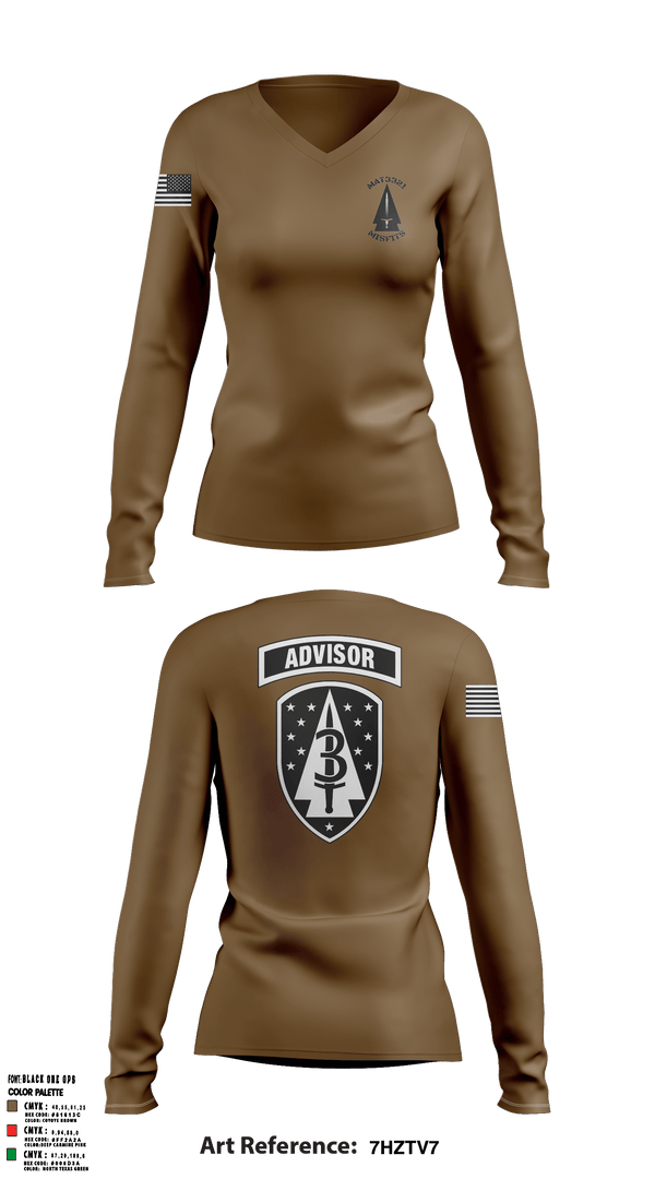 Women's Long Sleeve Vneck Shirt, , Army, Teamtime, Team time, sublimation, custom sports apparel, team uniforms, spirit wear, spiritwear, sports uniforms, custom shirts, team store, custom team store, fundraiser sports, apparel fundraiser