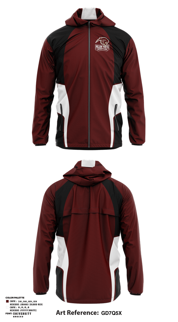 Windbreaker, Pelion Youth Wrestling, Wrestling, Teamtime, Team time, sublimation, custom sports apparel, team uniforms, spirit wear, spiritwear, sports uniforms, custom shirts, team store, custom team store, fundraiser sports, apparel fundraiser