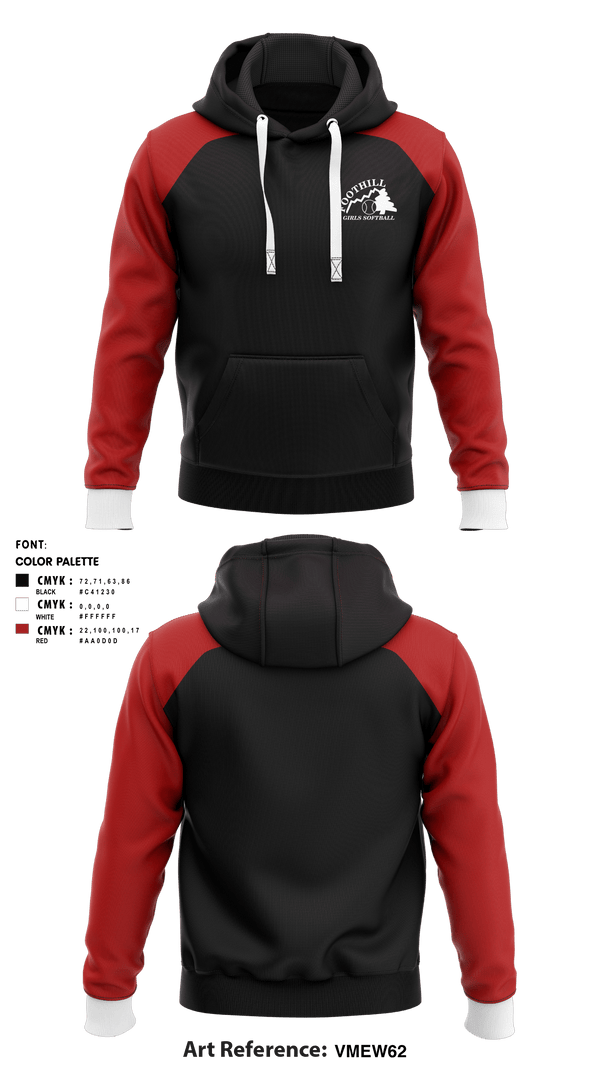 Hoodie, Foothill Girls Softball League, Softball, Teamtime, Team time, sublimation, custom sports apparel, team uniforms, spirit wear, spiritwear, sports uniforms, custom shirts, team store, custom team store, fundraiser sports, apparel fundraiser