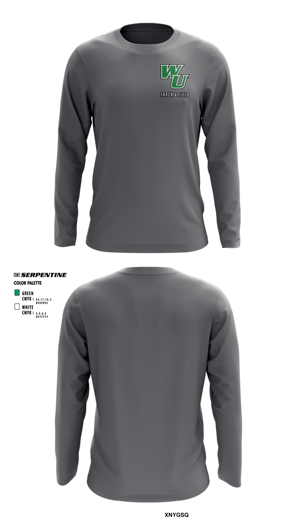 Long Sleeve Performance Shirt, Wilmington University Track, Track & Field, Teamtime, Team time, sublimation, custom sports apparel, team uniforms, spirit wear, spiritwear, sports uniforms, custom shirts, team store, custom team store, fundraiser sports, apparel fundraiser