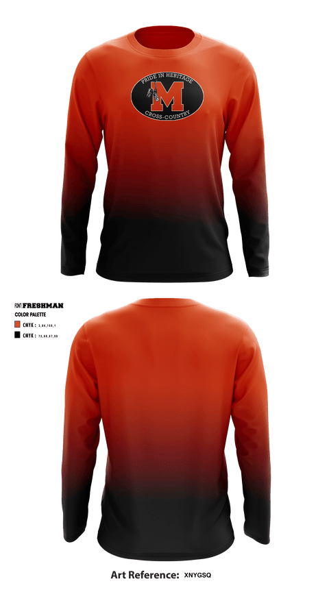 Long Sleeve Performance Shirt, Montville High School Cross Country, Cross Country, Teamtime, Team time, sublimation, custom sports apparel, team uniforms, spirit wear, spiritwear, sports uniforms, custom shirts, team store, custom team store, fundraiser sports, apparel fundraiser