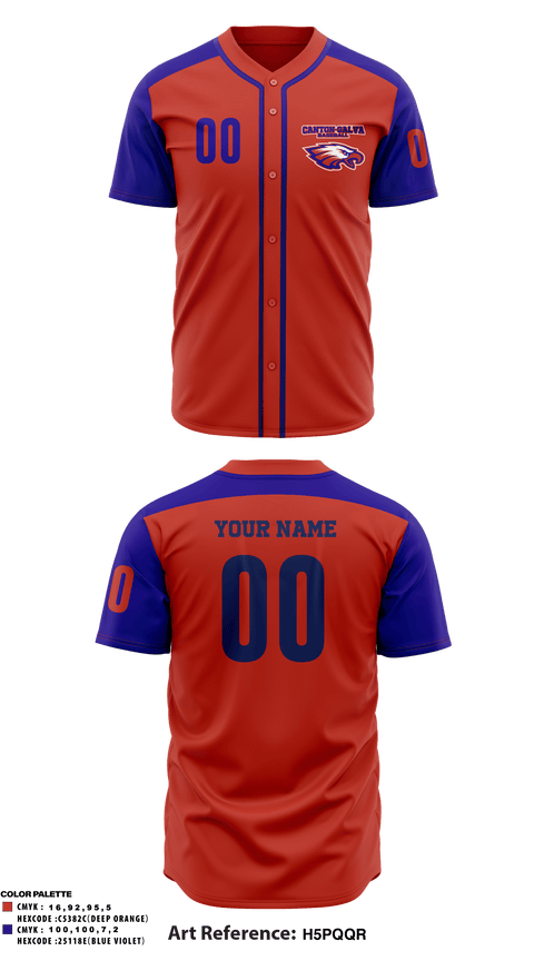 Two Button Baseball Jersey, Canton-Galva Senior High School Baseball, Baseball, Teamtime, Team time, sublimation, custom sports apparel, team uniforms, spirit wear, spiritwear, sports uniforms, custom shirts, team store, custom team store, fundraiser sports, apparel fundraiser