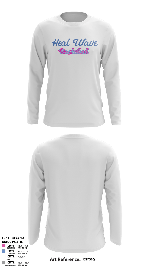 Long Sleeve Performance Shirt, Heat Wave, Men's Basketball, Teamtime, Team time, sublimation, custom sports apparel, team uniforms, spirit wear, spiritwear, sports uniforms, custom shirts, team store, custom team store, fundraiser sports, apparel fundraiser