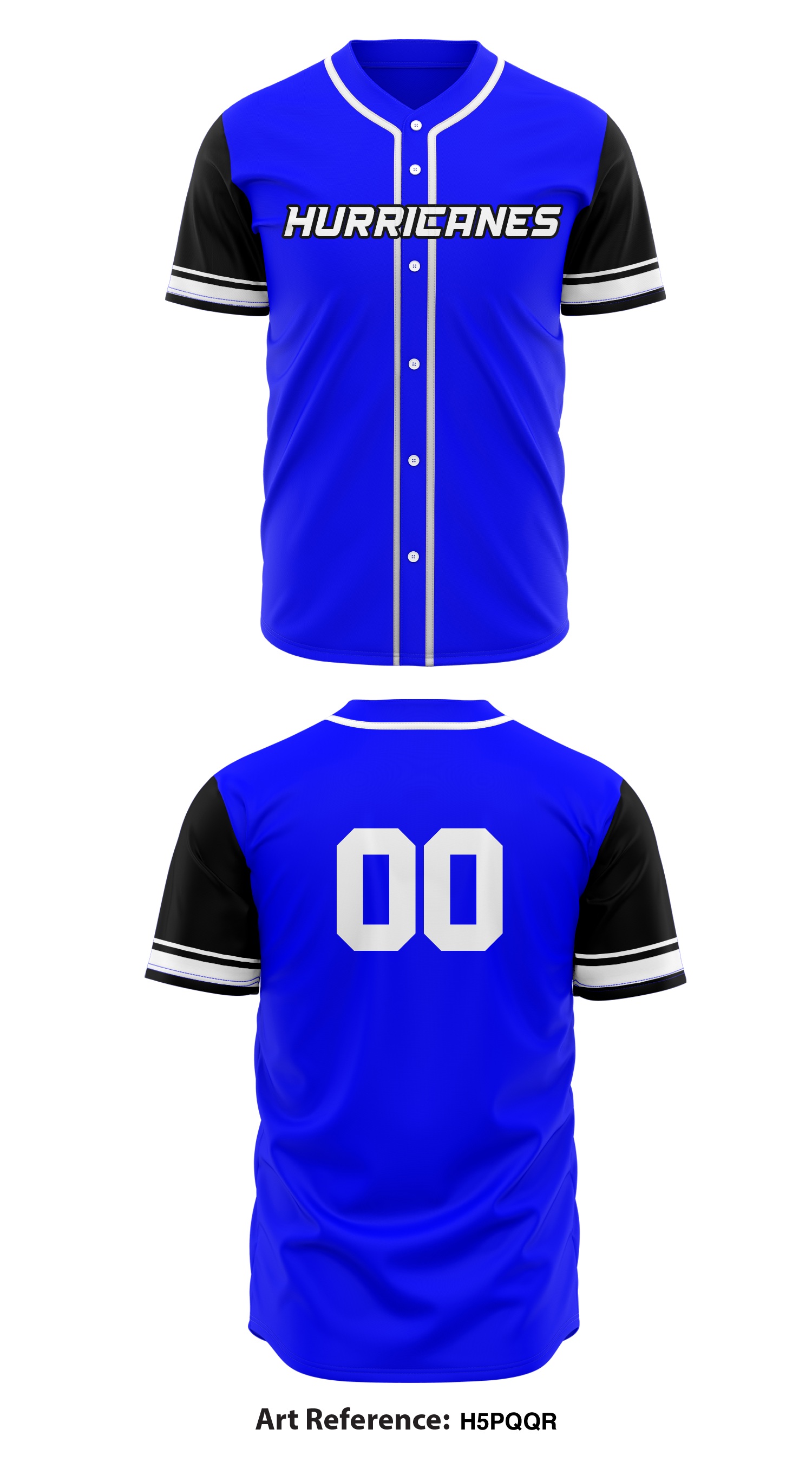 Hurricanes Baseball 17478298 Full Button Baseball Jersey - 1 – Teamtime