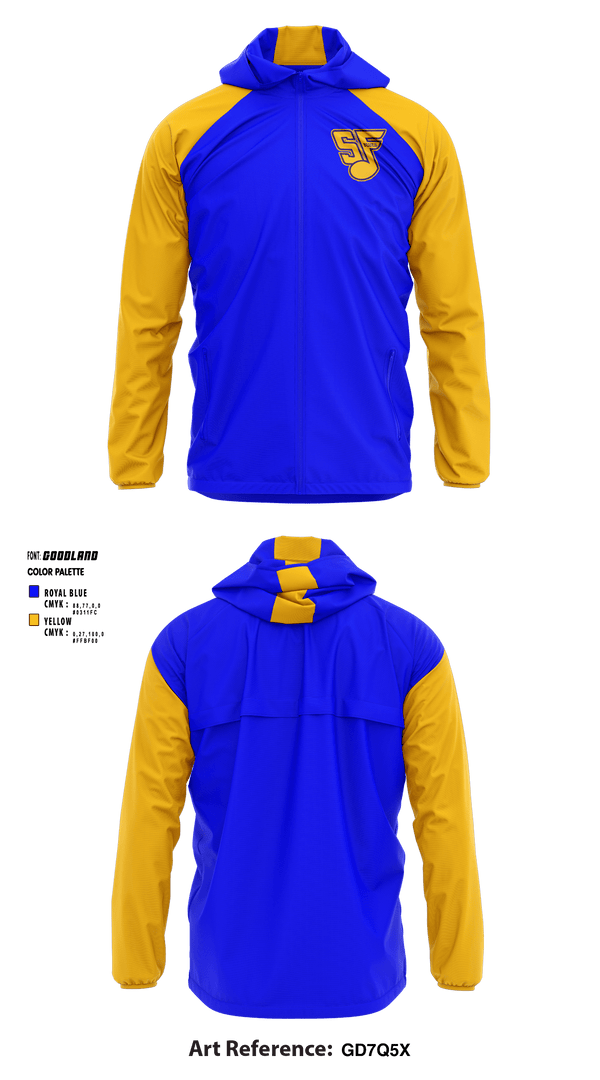 Windbreaker, South Farmington Blues, Softball, Teamtime, Team time, sublimation, custom sports apparel, team uniforms, spirit wear, spiritwear, sports uniforms, custom shirts, team store, custom team store, fundraiser sports, apparel fundraiser