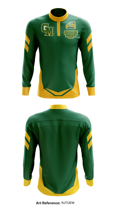 Quarter Zip Jacket, George Mason University, Golf, Teamtime, Team time, sublimation, custom sports apparel, team uniforms, spirit wear, spiritwear, sports uniforms, custom shirts, team store, custom team store, fundraiser sports, apparel fundraiser