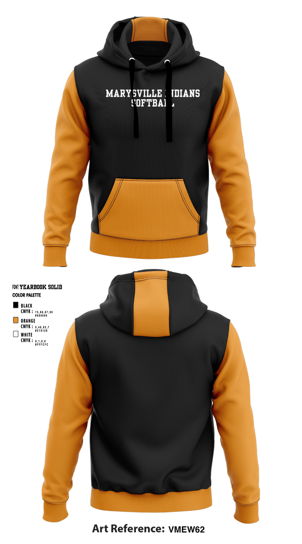 Hoodie, Marysville indians, Softball, Teamtime, Team time, sublimation, custom sports apparel, team uniforms, spirit wear, spiritwear, sports uniforms, custom shirts, team store, custom team store, fundraiser sports, apparel fundraiser