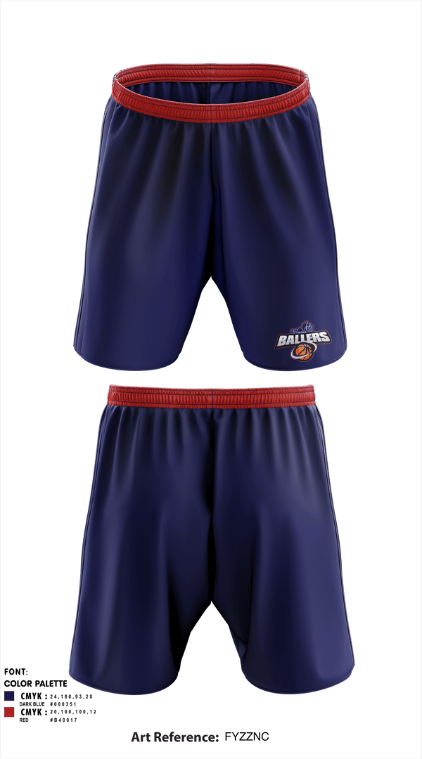 Athletic Shorts With Pockets, Ballers Basketball, Men's Basketball, Teamtime, Team time, sublimation, custom sports apparel, team uniforms, spirit wear, spiritwear, sports uniforms, custom shirts, team store, custom team store, fundraiser sports, apparel fundraiser