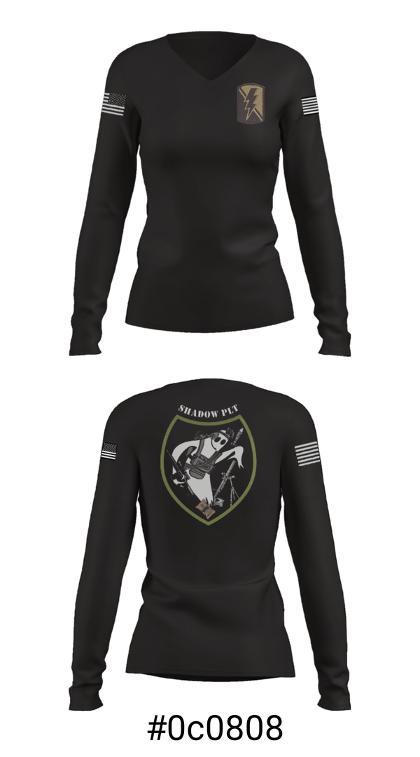 Women's Long Sleeve Vneck Shirt, , Army, Teamtime, Team time, sublimation, custom sports apparel, team uniforms, spirit wear, spiritwear, sports uniforms, custom shirts, team store, custom team store, fundraiser sports, apparel fundraiser