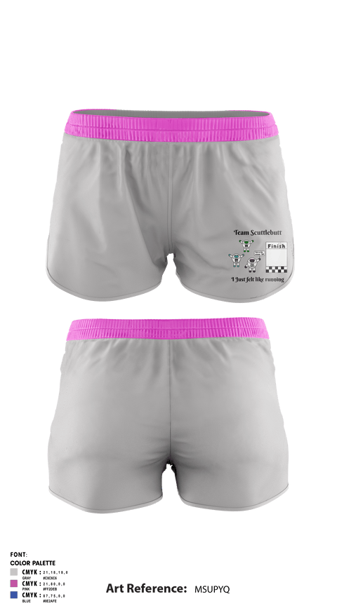 Track Shorts, Team Scuttlebutt, Cross Country, Teamtime, Team time, sublimation, custom sports apparel, team uniforms, spirit wear, spiritwear, sports uniforms, custom shirts, team store, custom team store, fundraiser sports, apparel fundraiser