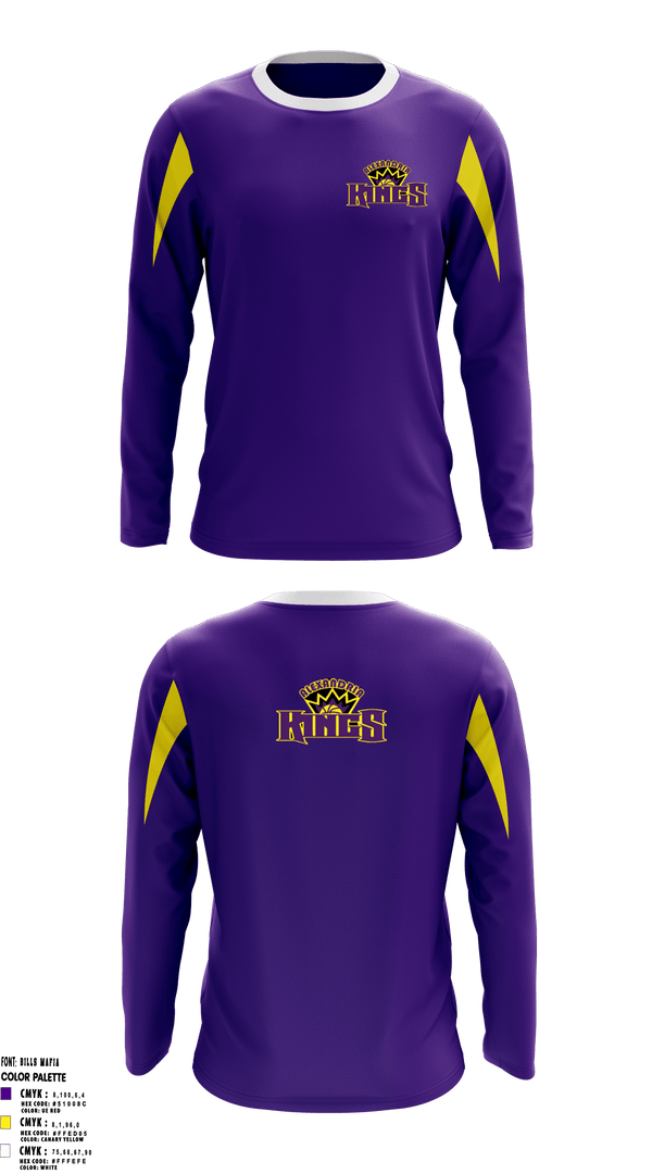Long Sleeve Performance Shirt, Alexandria Kings Basketball, Men's Basketball, Teamtime, Team time, sublimation, custom sports apparel, team uniforms, spirit wear, spiritwear, sports uniforms, custom shirts, team store, custom team store, fundraiser sports, apparel fundraiser