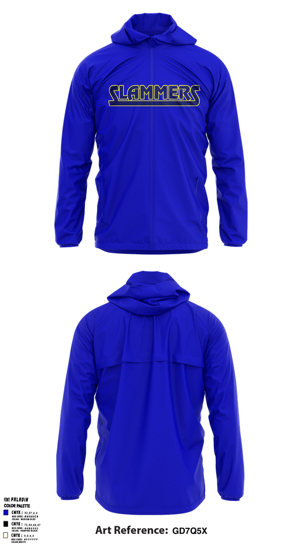 Windbreaker, Slammers FP, Softball, Teamtime, Team time, sublimation, custom sports apparel, team uniforms, spirit wear, spiritwear, sports uniforms, custom shirts, team store, custom team store, fundraiser sports, apparel fundraiser