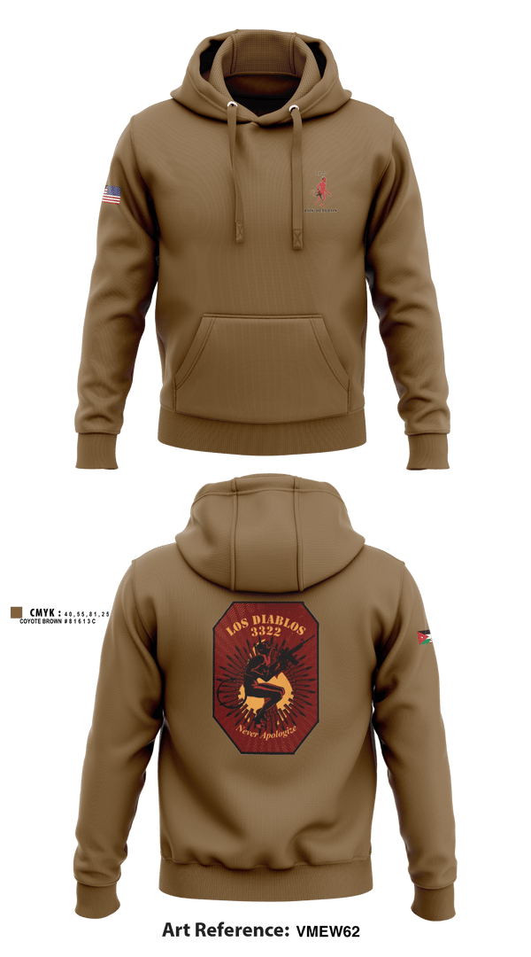 Hoodie, , Army, Teamtime, Team time, sublimation, custom sports apparel, team uniforms, spirit wear, spiritwear, sports uniforms, custom shirts, team store, custom team store, fundraiser sports, apparel fundraiser