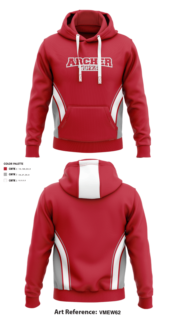 Hoodie, Archer Athletic Association, School Spirit Store, Teamtime, Team time, sublimation, custom sports apparel, team uniforms, spirit wear, spiritwear, sports uniforms, custom shirts, team store, custom team store, fundraiser sports, apparel fundraiser