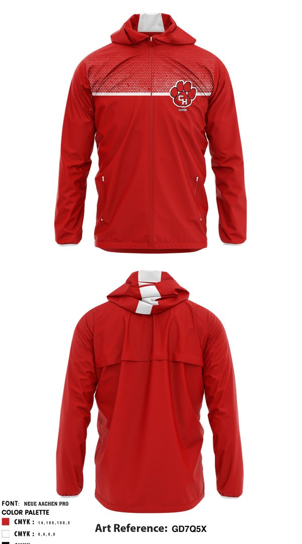 Windbreaker, Colleyville Heritage High School Cheer, , Teamtime, Team time, sublimation, custom sports apparel, team uniforms, spirit wear, spiritwear, sports uniforms, custom shirts, team store, custom team store, fundraiser sports, apparel fundraiser
