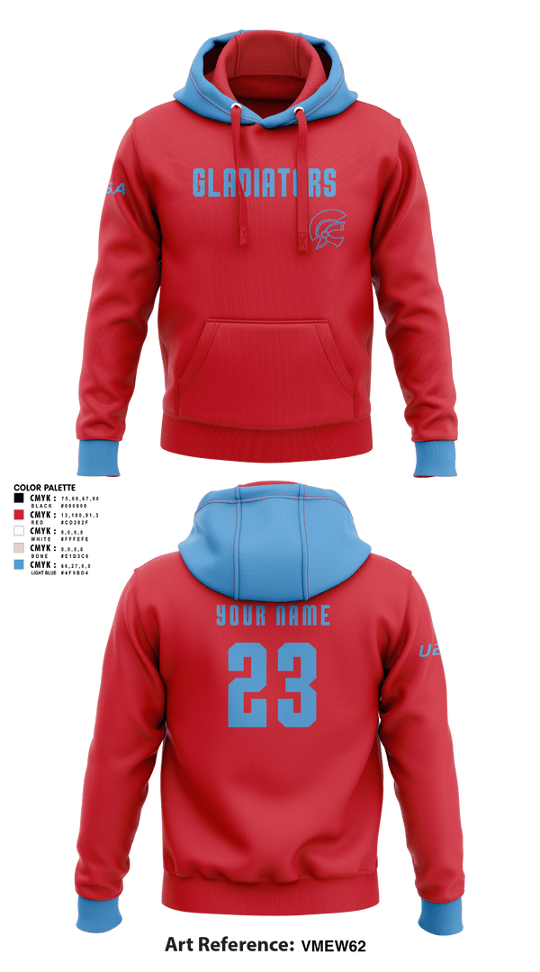Hoodie, Gladiator Gold, Baseball, Teamtime, Team time, sublimation, custom sports apparel, team uniforms, spirit wear, spiritwear, sports uniforms, custom shirts, team store, custom team store, fundraiser sports, apparel fundraiser
