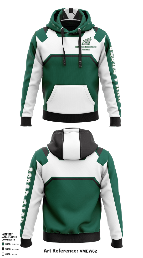 Hoodie, Cedar Park Timberwolves, Football, Teamtime, Team time, sublimation, custom sports apparel, team uniforms, spirit wear, spiritwear, sports uniforms, custom shirts, team store, custom team store, fundraiser sports, apparel fundraiser
