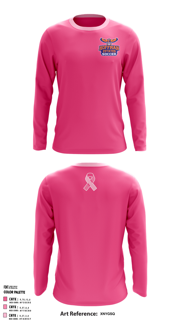 Long Sleeve Performance Shirt, Hoffman Estates Soccer, Men's Soccer, Teamtime, Team time, sublimation, custom sports apparel, team uniforms, spirit wear, spiritwear, sports uniforms, custom shirts, team store, custom team store, fundraiser sports, apparel fundraiser
