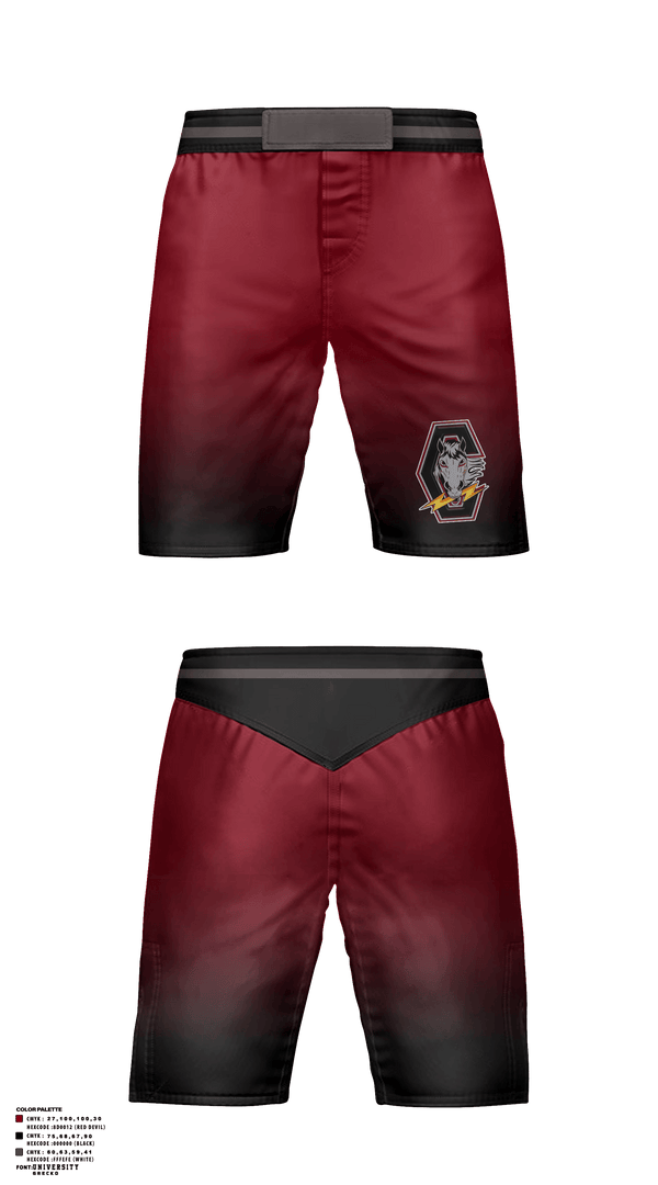 Fight Shorts, Chancellor Chargers, Wrestling, Teamtime, Team time, sublimation, custom sports apparel, team uniforms, spirit wear, spiritwear, sports uniforms, custom shirts, team store, custom team store, fundraiser sports, apparel fundraiser