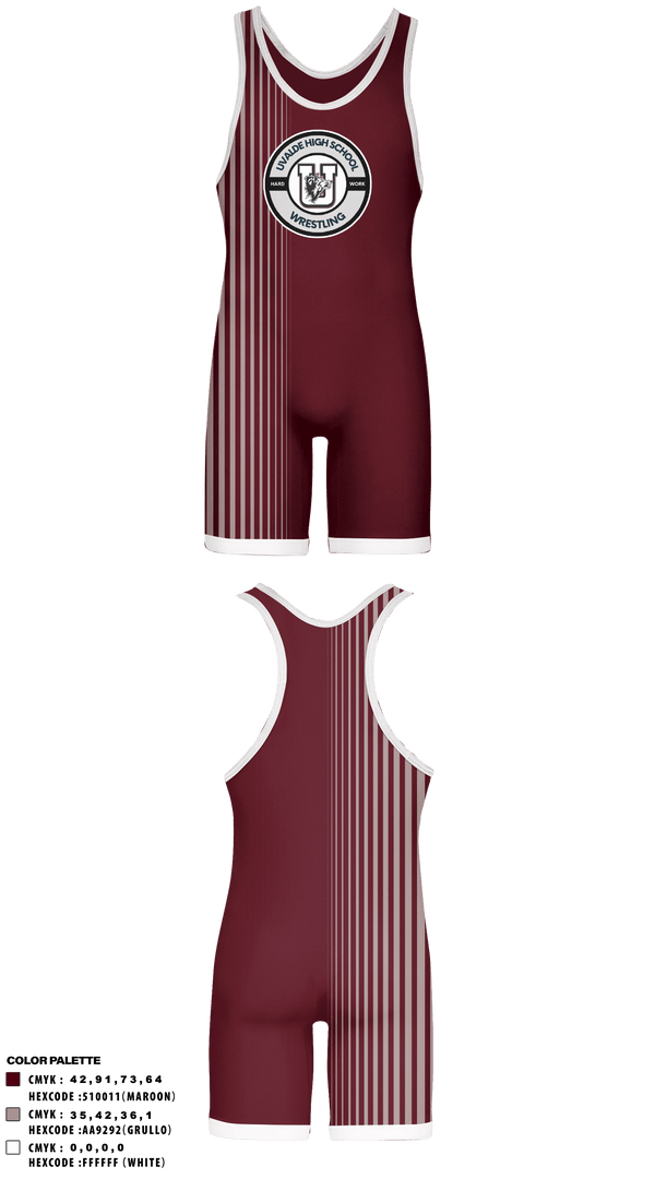 Wrestling Singlet, Uvalde High School Wrestling Team, Wrestling, Teamtime, Team time, sublimation, custom sports apparel, team uniforms, spirit wear, spiritwear, sports uniforms, custom shirts, team store, custom team store, fundraiser sports, apparel fundraiser