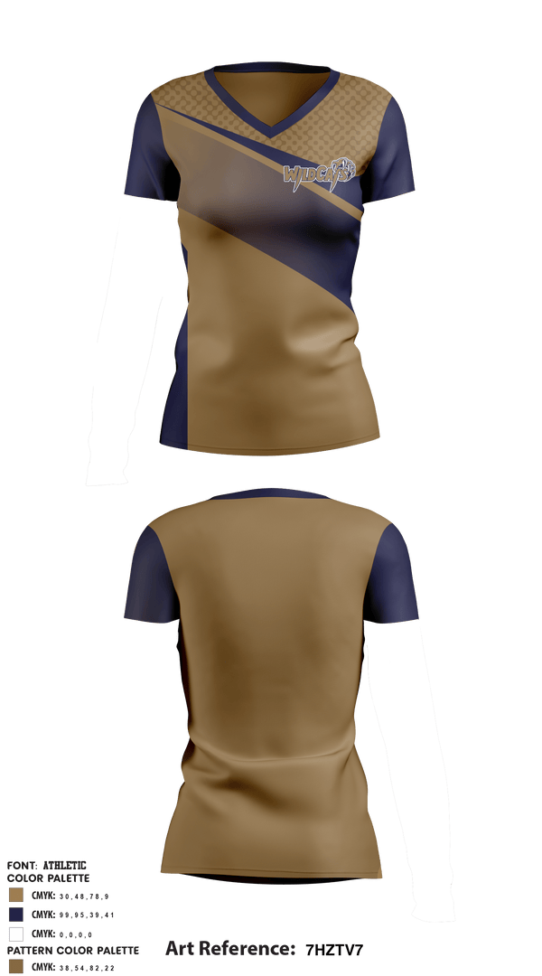 Women's Short Sleeve Vneck Shirt, Leonardtown Wildcats Football and Cheer, Football, Teamtime, Team time, sublimation, custom sports apparel, team uniforms, spirit wear, spiritwear, sports uniforms, custom shirts, team store, custom team store, fundraiser sports, apparel fundraiser