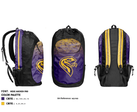 Gear Bag, Pieper Ranch Middle School Cross Country, Cross Country, Teamtime, Team time, sublimation, custom sports apparel, team uniforms, spirit wear, spiritwear, sports uniforms, custom shirts, team store, custom team store, fundraiser sports, apparel fundraiser
