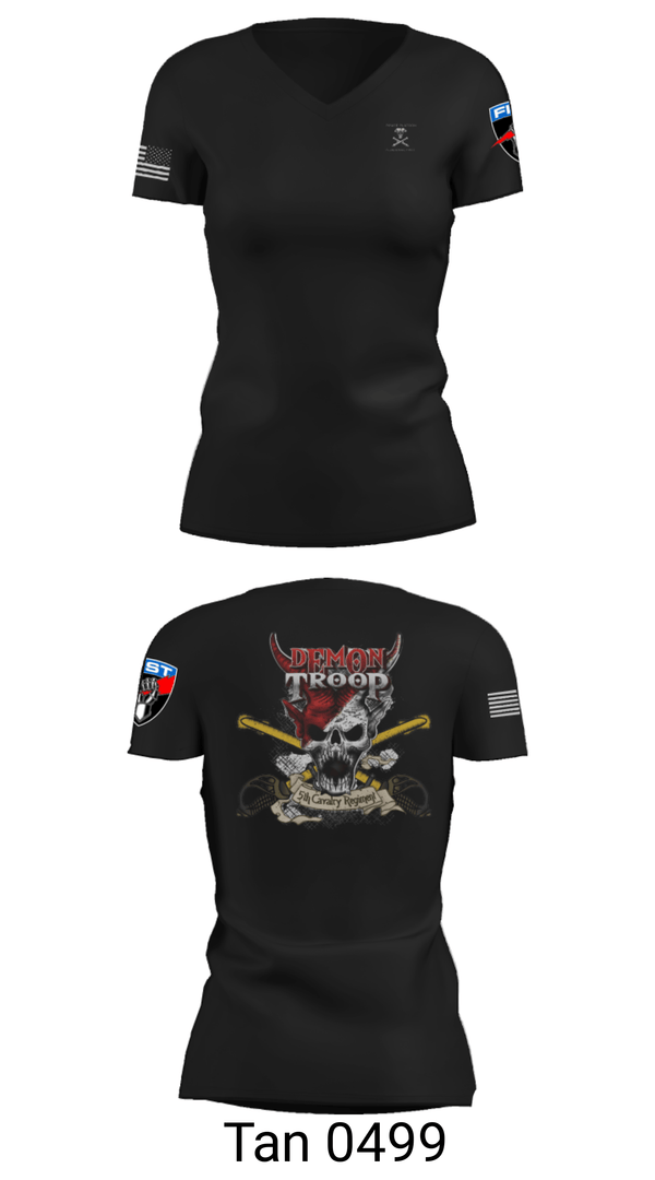 Women's Short Sleeve Vneck Shirt, , Army, Teamtime, Team time, sublimation, custom sports apparel, team uniforms, spirit wear, spiritwear, sports uniforms, custom shirts, team store, custom team store, fundraiser sports, apparel fundraiser