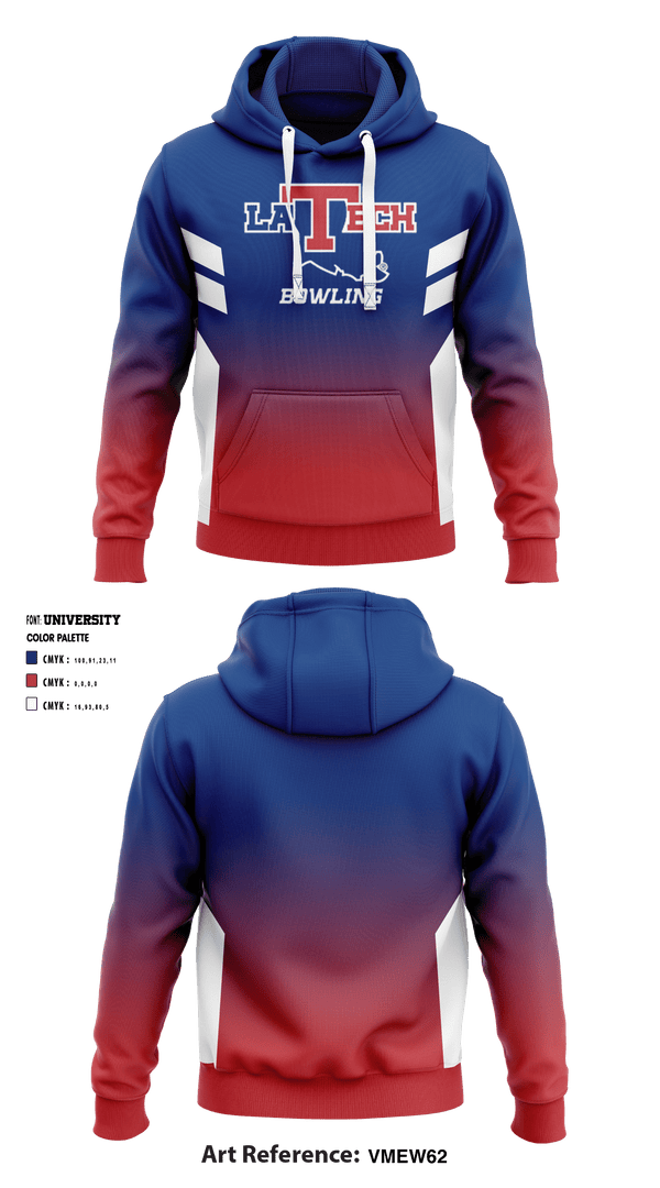 Hoodie, Louisiana Tech University Bowling, Bowling, Teamtime, Team time, sublimation, custom sports apparel, team uniforms, spirit wear, spiritwear, sports uniforms, custom shirts, team store, custom team store, fundraiser sports, apparel fundraiser