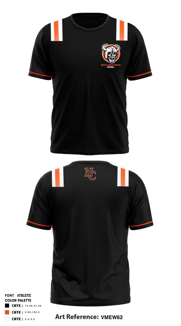 Short Sleeve Performance Shirt, North Canton Hoover Football, Football, Teamtime, Team time, sublimation, custom sports apparel, team uniforms, spirit wear, spiritwear, sports uniforms, custom shirts, team store, custom team store, fundraiser sports, apparel fundraiser