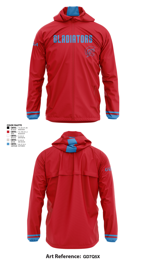 Windbreaker, Gladiator Gold, Baseball, Teamtime, Team time, sublimation, custom sports apparel, team uniforms, spirit wear, spiritwear, sports uniforms, custom shirts, team store, custom team store, fundraiser sports, apparel fundraiser