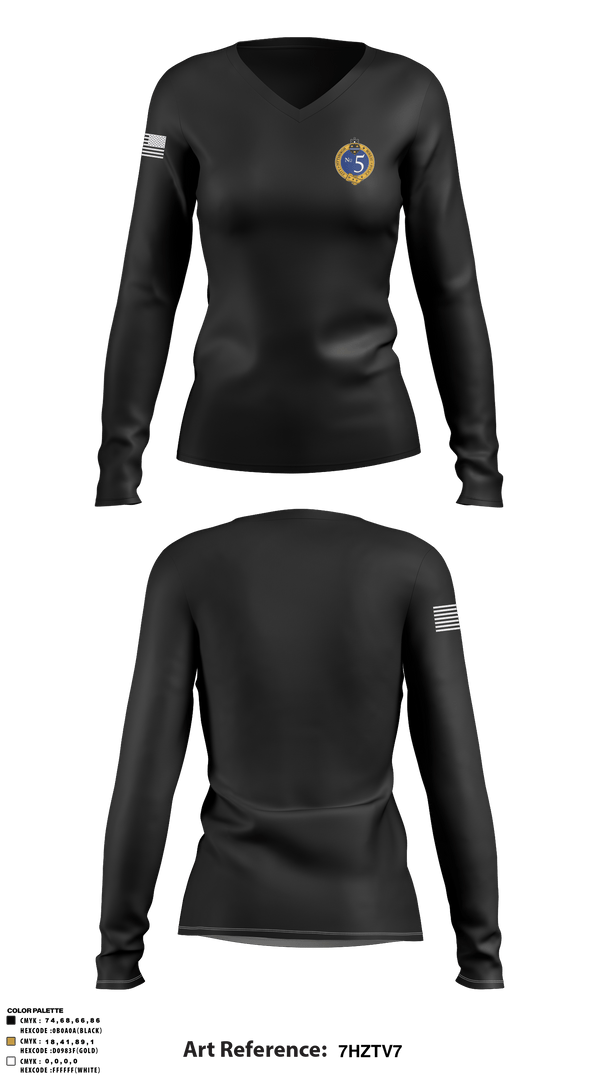 Women's Long Sleeve Vneck Shirt, Pittsburgh Police Zone 5, , Teamtime, Team time, sublimation, custom sports apparel, team uniforms, spirit wear, spiritwear, sports uniforms, custom shirts, team store, custom team store, fundraiser sports, apparel fundraiser