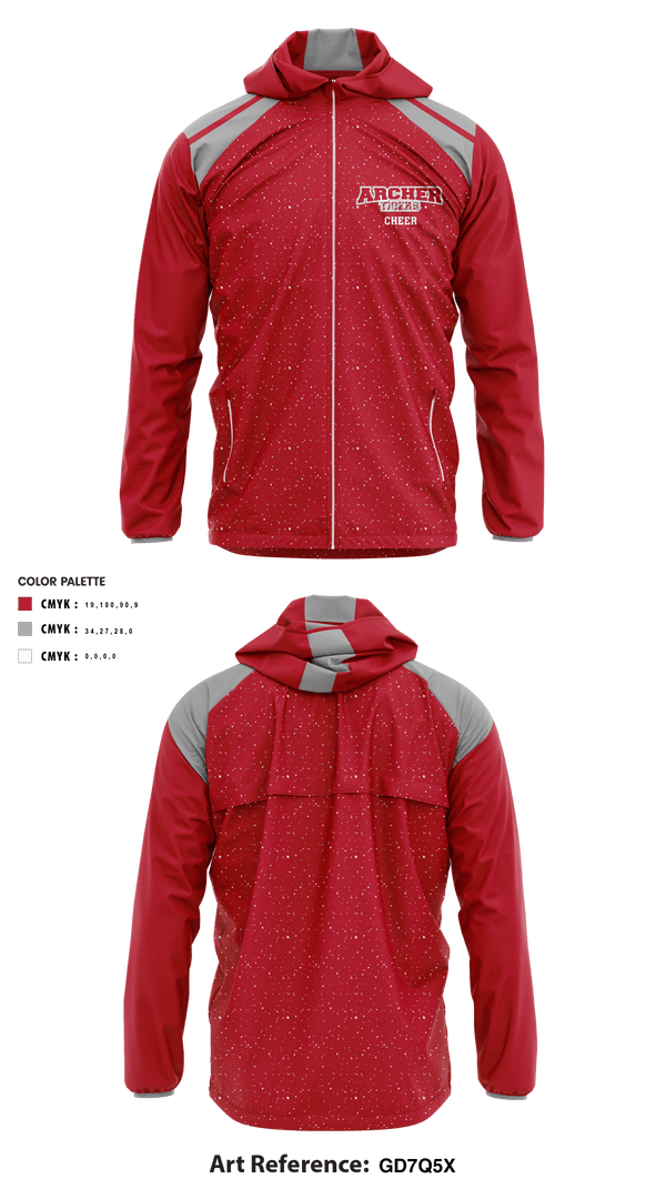 Windbreaker, Archer Athletic Association, School Spirit Store, Teamtime, Team time, sublimation, custom sports apparel, team uniforms, spirit wear, spiritwear, sports uniforms, custom shirts, team store, custom team store, fundraiser sports, apparel fundraiser